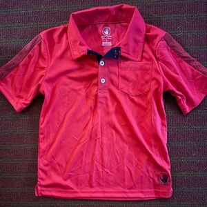 Body Glove Kids Performance Polo Shirt – Red (Size S 5/6)